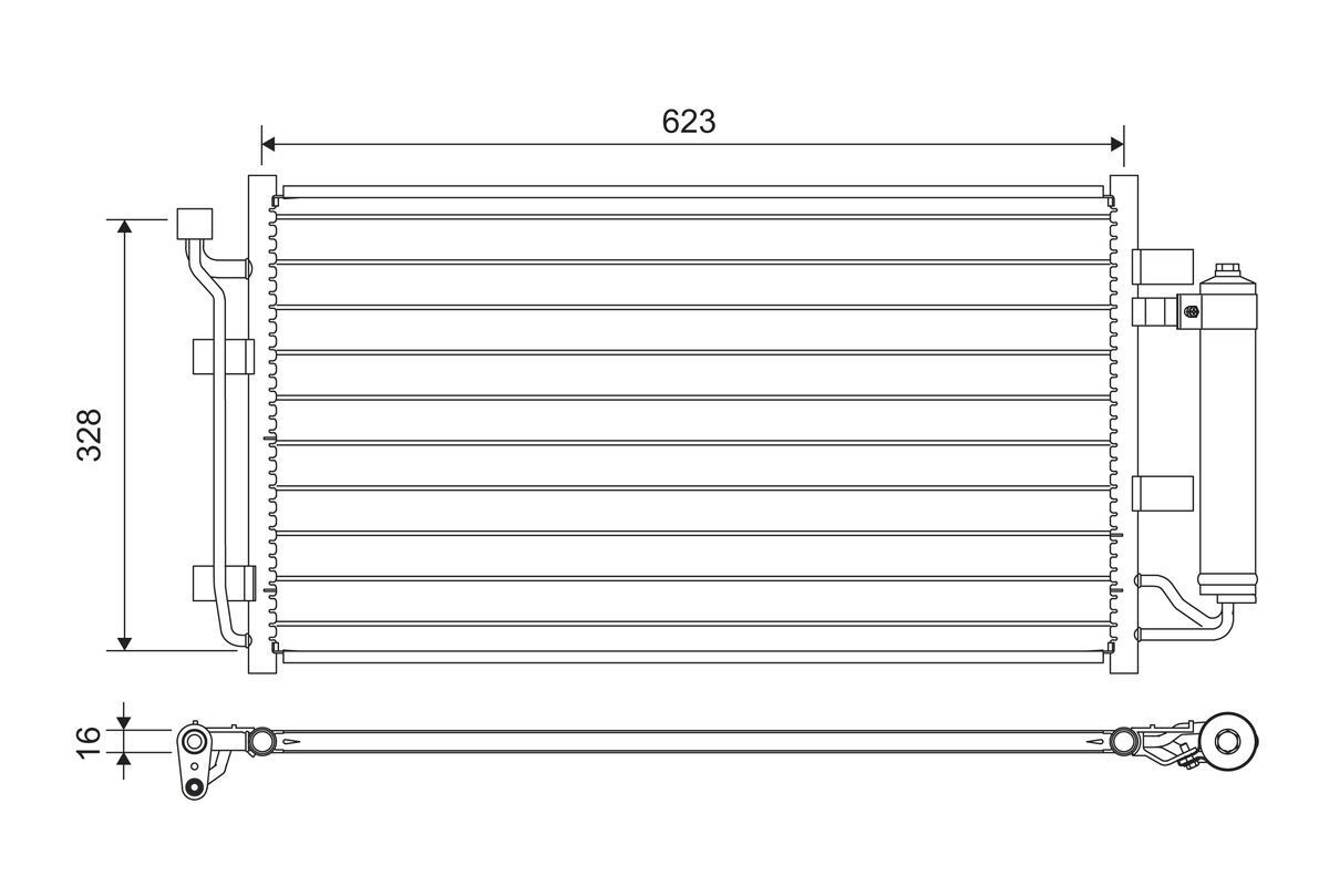 Kondensatorius, oro kondicionierius VALEO 822646