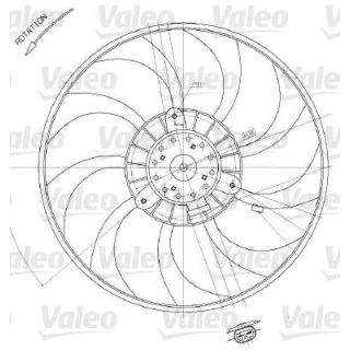 Ventiliatorius, radiatoriaus VALEO 698412
