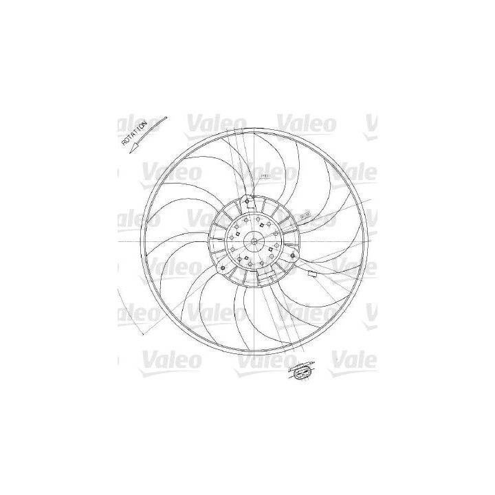 Ventiliatorius, radiatoriaus VALEO 698412