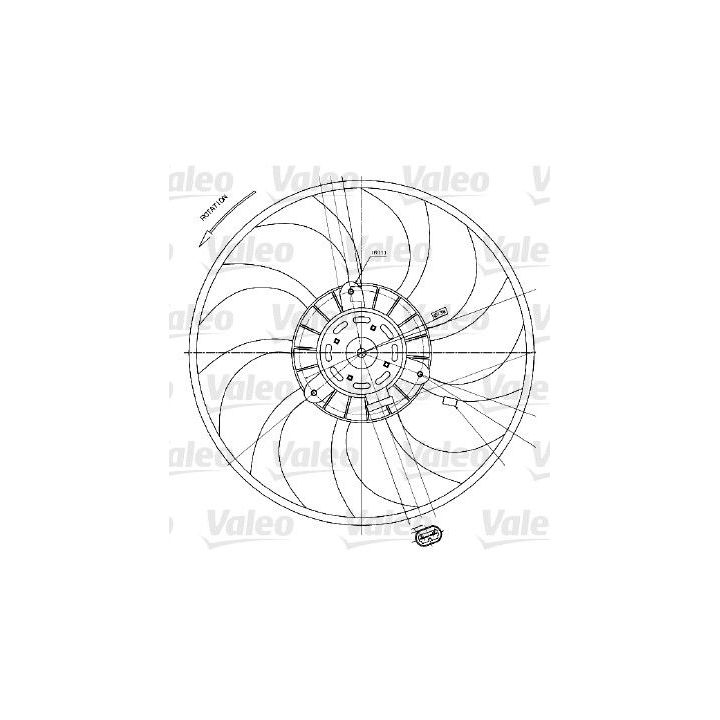 Ventiliatorius, radiatoriaus VALEO 698424