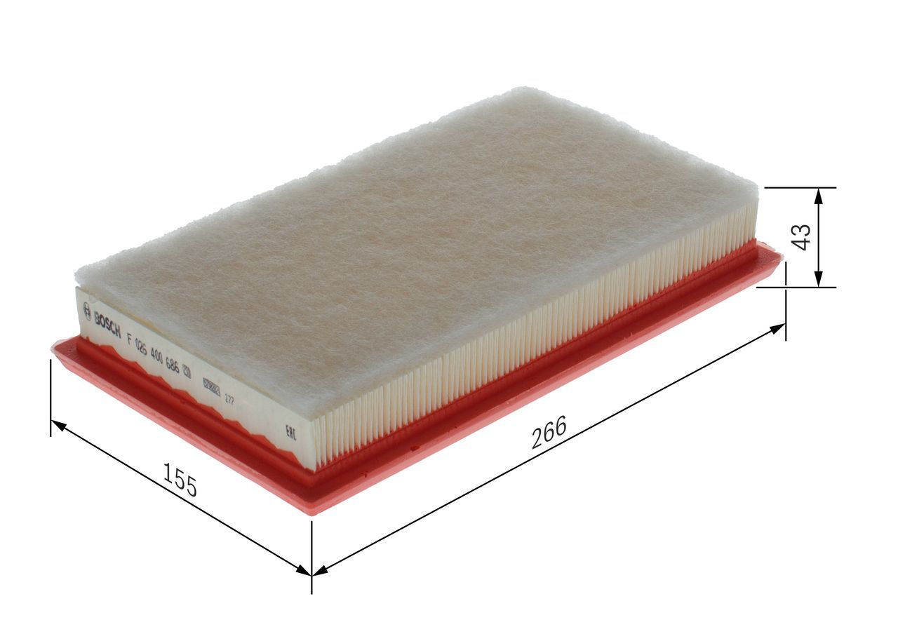 Oro filtras BOSCH F 026 400 686