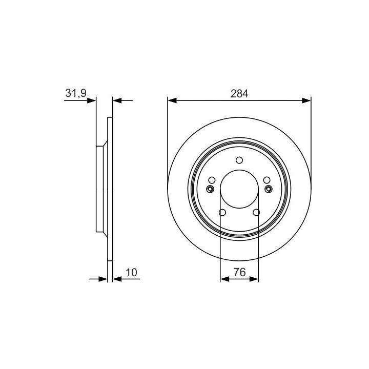Stabdžių diskas BOSCH 0 986 479 V09