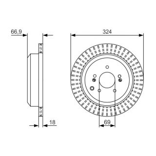 Stabdžių diskas BOSCH 0 986 479 V10