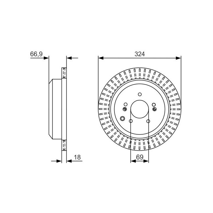 Stabdžių diskas BOSCH 0 986 479 V10