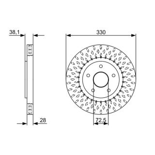 Stabdžių diskas BOSCH 0 986 479 V85