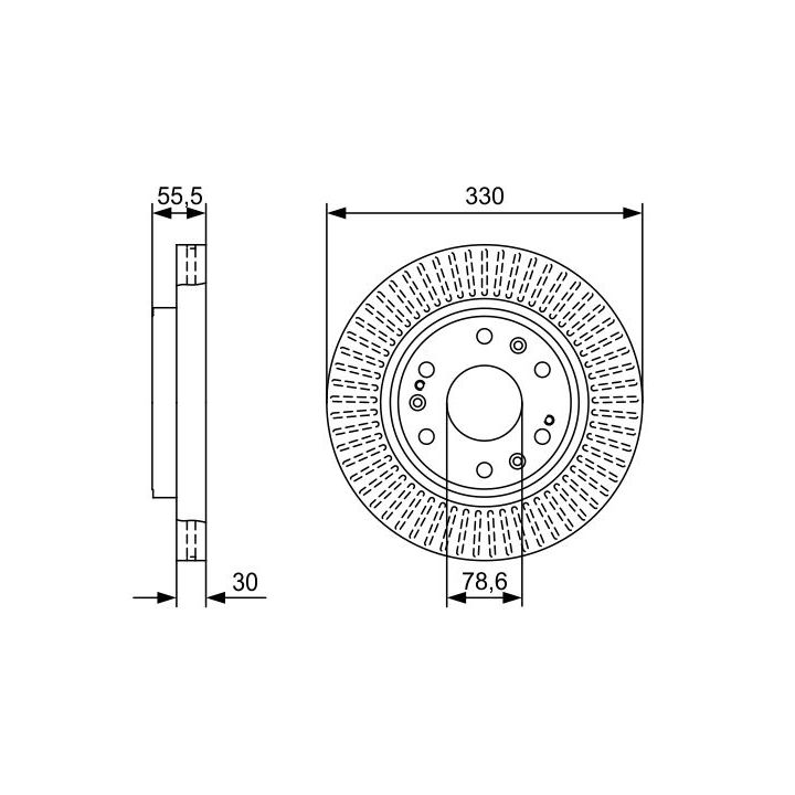 Stabdžių diskas BOSCH 0 986 479 W30