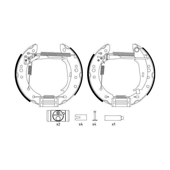 Stabdžių trinkelių komplektas MINTEX MSP335