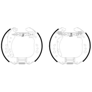 Stabdžių trinkelių komplektas MINTEX MSP405