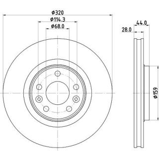Stabdžių diskas MINTEX MDC3219C