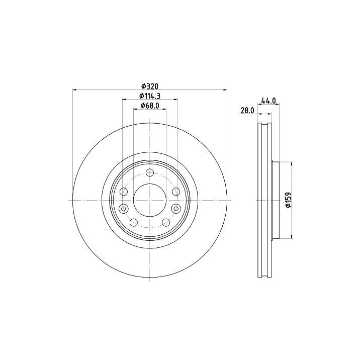 Stabdžių diskas MINTEX MDC3219C