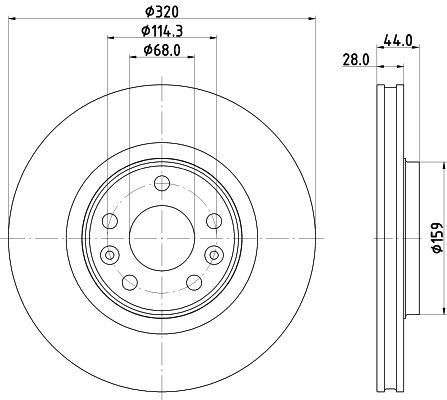 Stabdžių diskas MINTEX MDC3219C