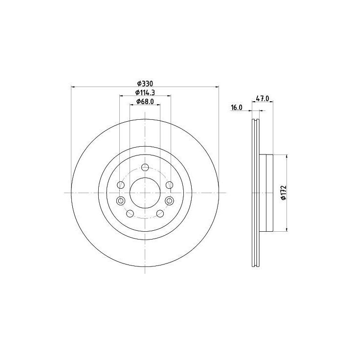 Stabdžių diskas MINTEX MDC3220C