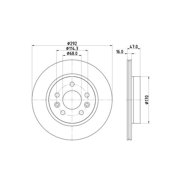 Stabdžių diskas MINTEX MDC3233C