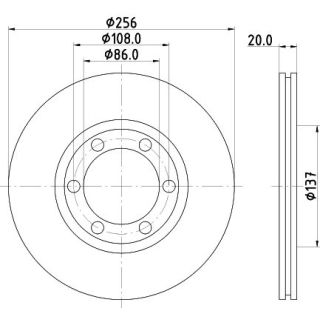 Stabdžių diskas MINTEX MDC972