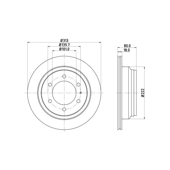 Stabdžių diskas MINTEX MDC986
