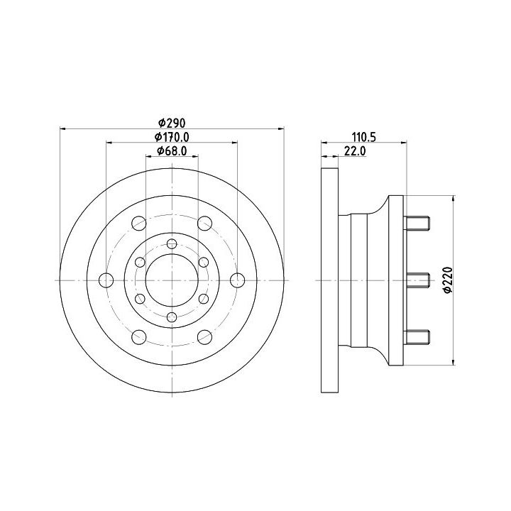 Stabdžių diskas MINTEX MDC994