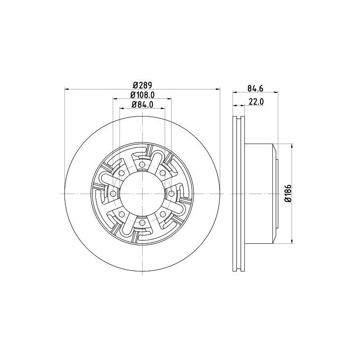 Stabdžių diskas MINTEX MDC995