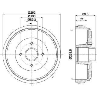Stabdžių būgnas MINTEX MBD443