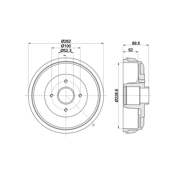 Stabdžių būgnas MINTEX MBD443