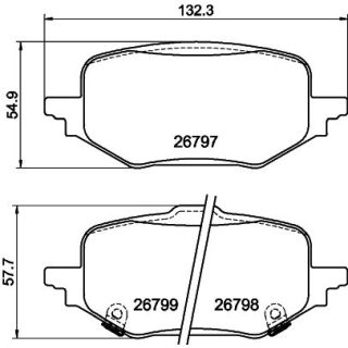 Stabdžių trinkelių rinkinys, diskinis stabdys MINTEX MDB4388