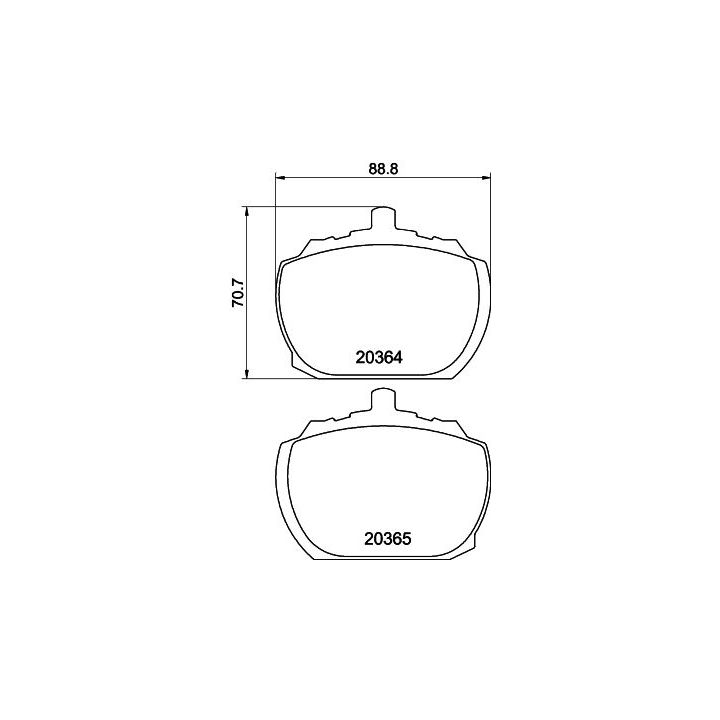 Stabdžių trinkelių rinkinys, diskinis stabdys MINTEX MLB40