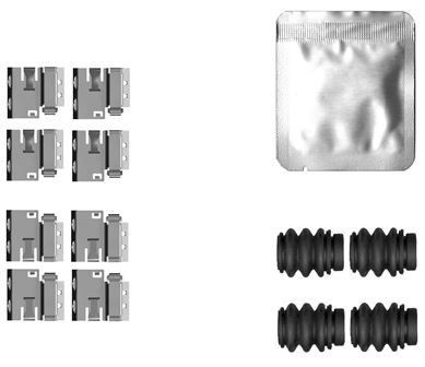 Priedų komplektas, diskinių stabdžių trinkelės MINTEX MBA0174