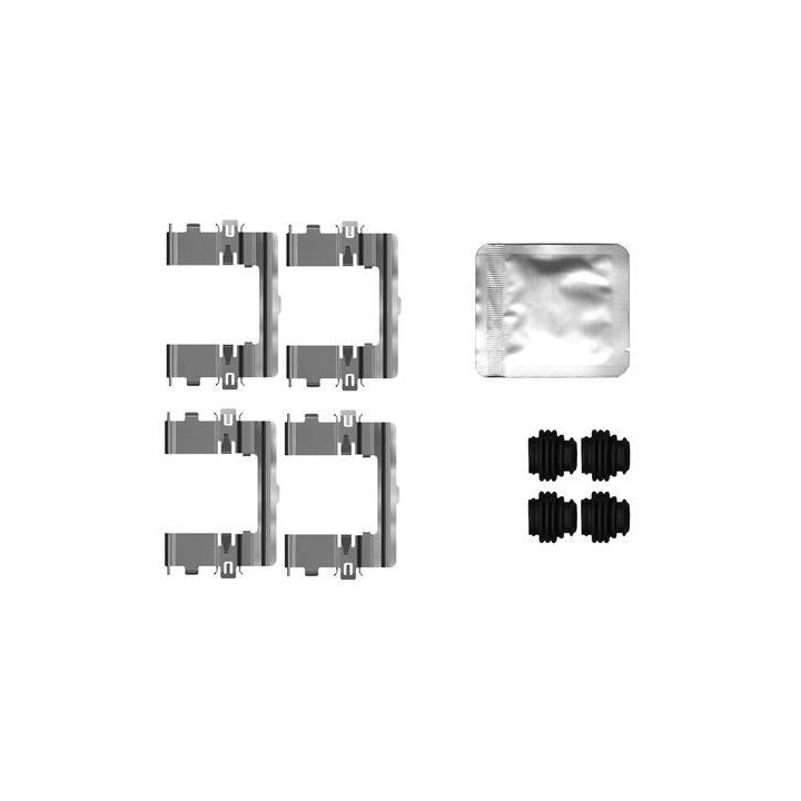 Priedų komplektas, diskinių stabdžių trinkelės MINTEX MBA0177