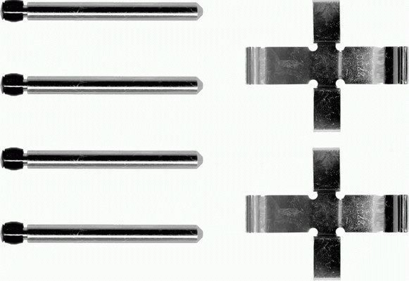 Priedų komplektas, diskinių stabdžių trinkelės MINTEX MBA905