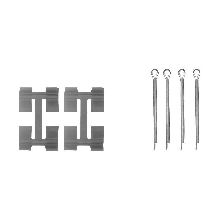 Priedų komplektas, diskinių stabdžių trinkelės MINTEX MBA972