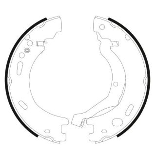 Stabdžių trinkelių komplektas, stovėjimo stabdis MINTEX MFR712