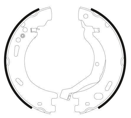 Stabdžių trinkelių komplektas, stovėjimo stabdis MINTEX MFR712