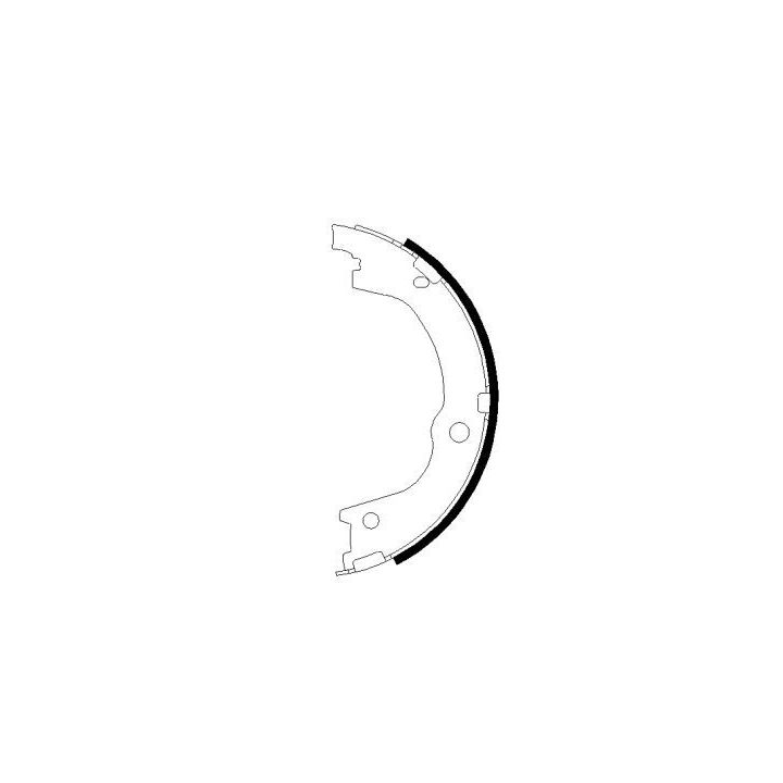 Stabdžių trinkelių komplektas, stovėjimo stabdis MINTEX MFR715