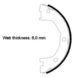 Stabdžių trinkelių komplektas, stovėjimo stabdis MINTEX MFR729