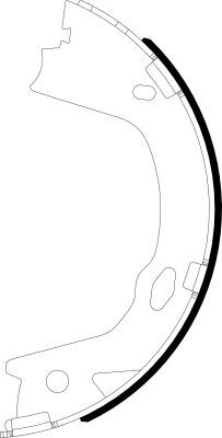 Stabdžių trinkelių komplektas, stovėjimo stabdis MINTEX MFR743