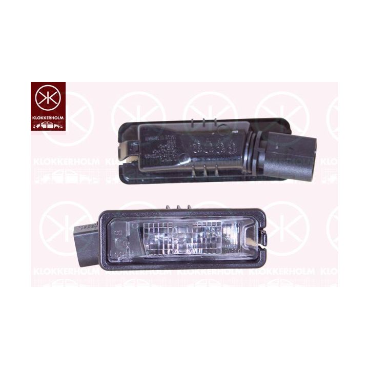 Valstybinio numerio apšvietimas KLOKKERHOLM 95470850