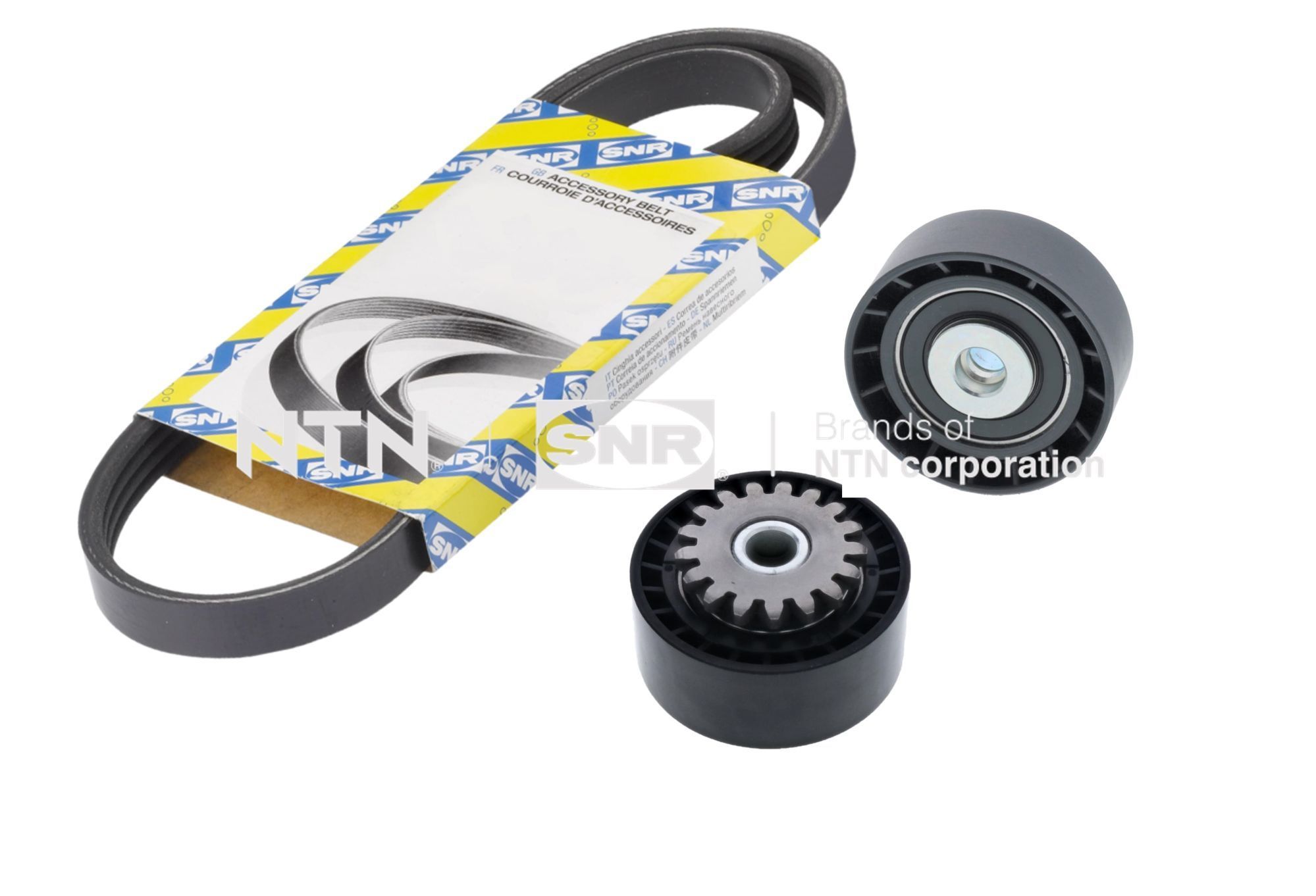 V formos rumbuotas diržas, komplektas SNR KA855.37