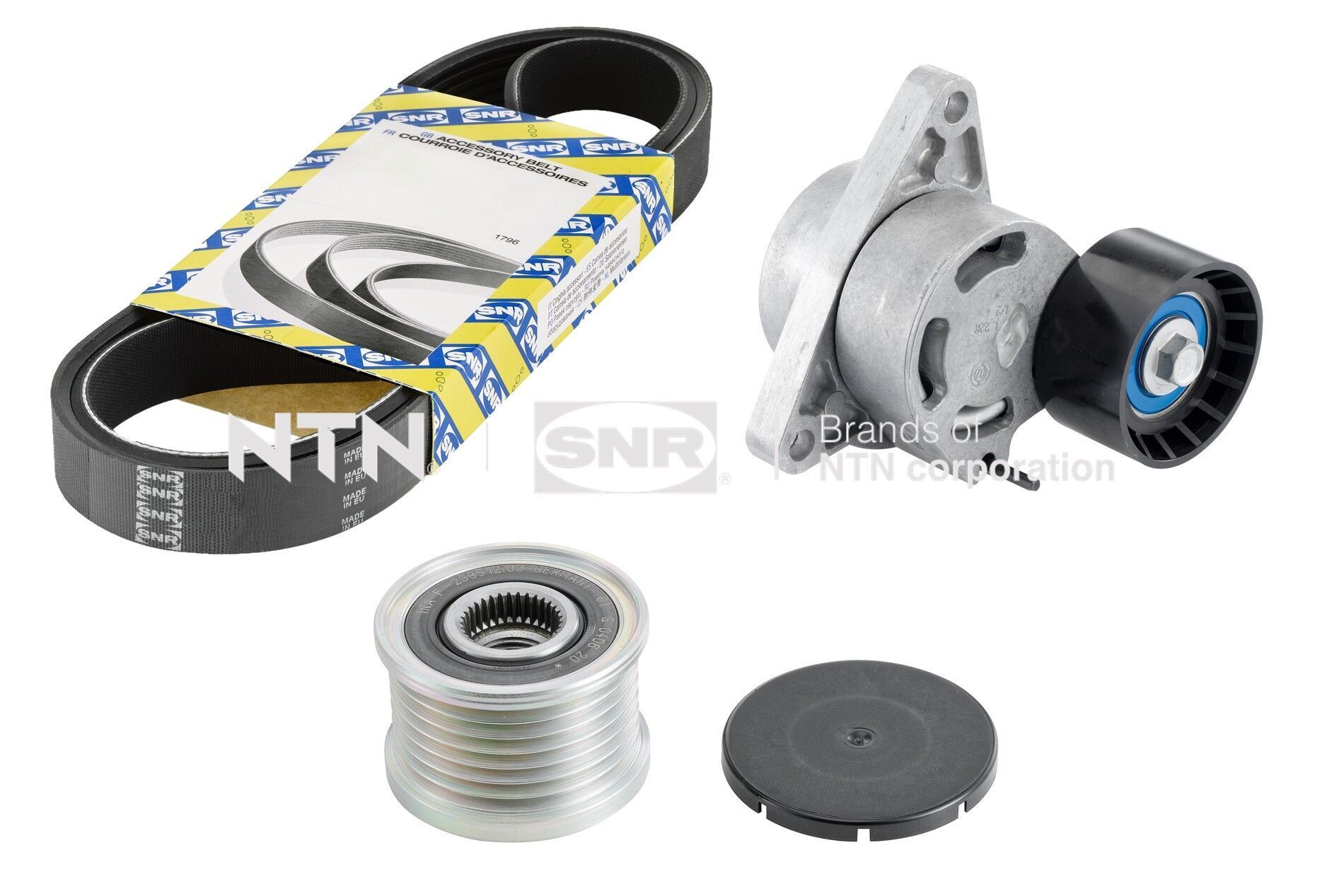 V formos rumbuotas diržas, komplektas SNR KA855.46