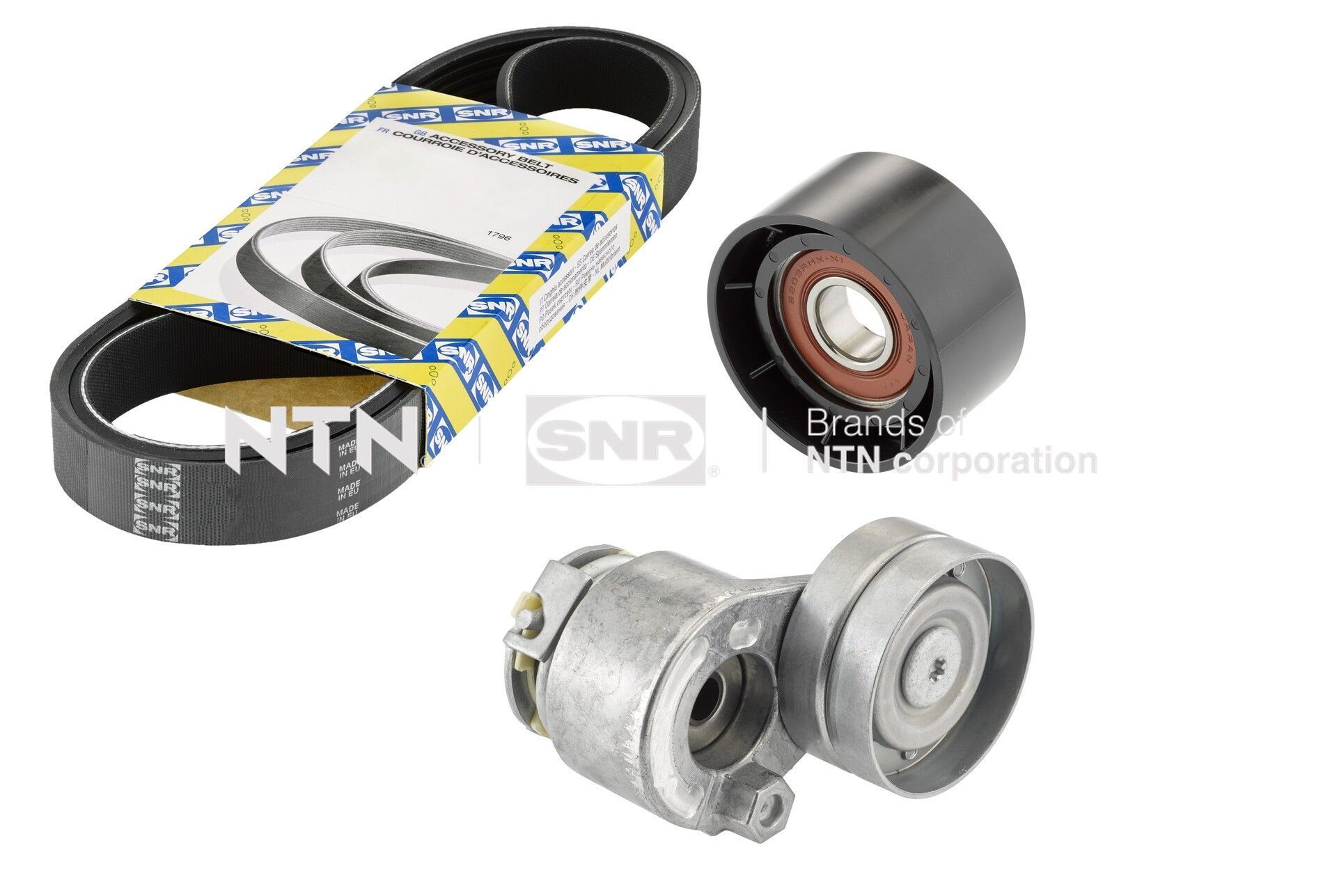 V formos rumbuotas diržas, komplektas SNR KA855.48