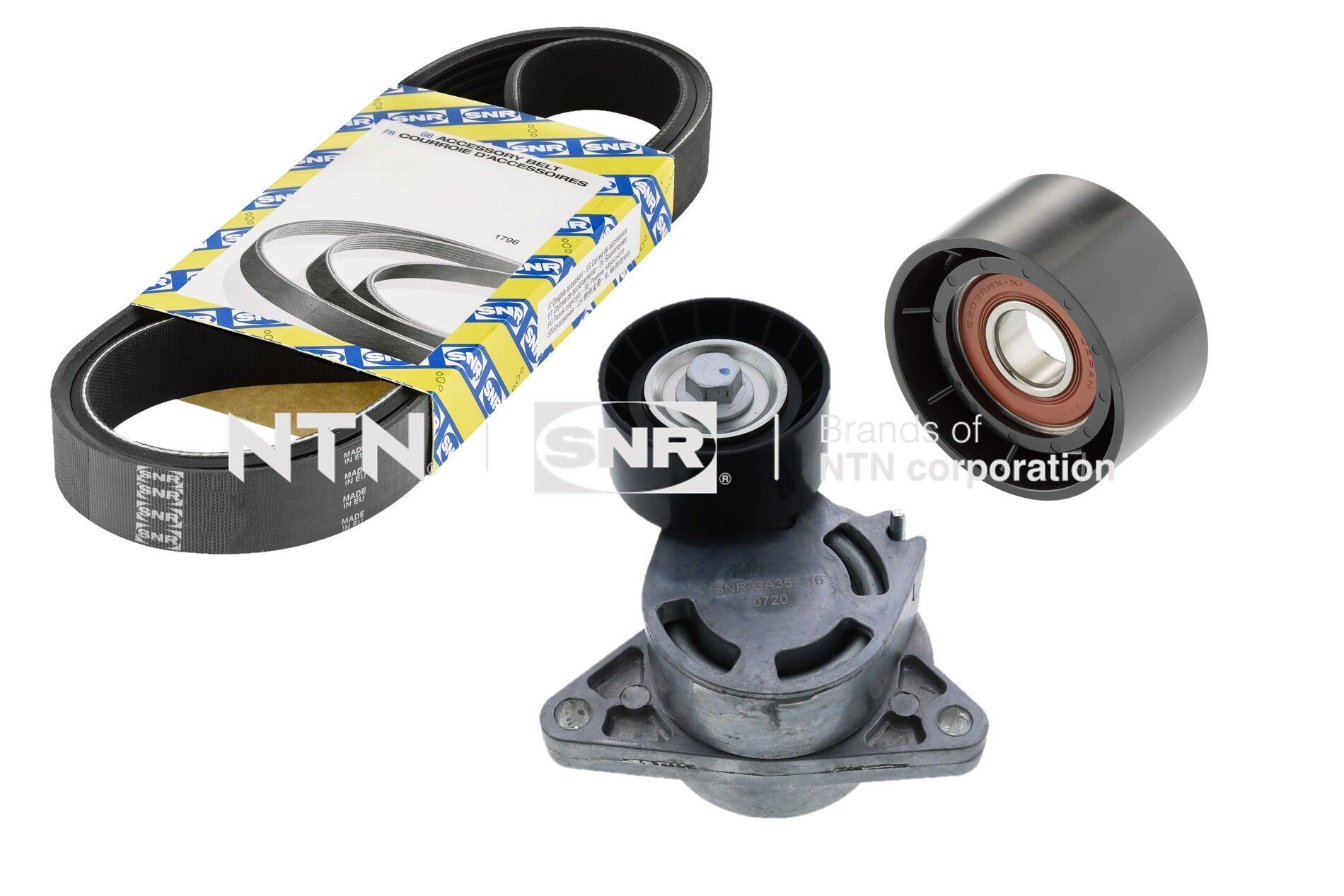 V formos rumbuotas diržas, komplektas SNR KA855.49