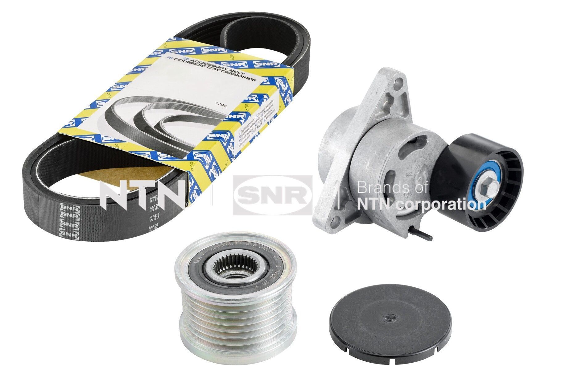 V formos rumbuotas diržas, komplektas SNR KA855.50