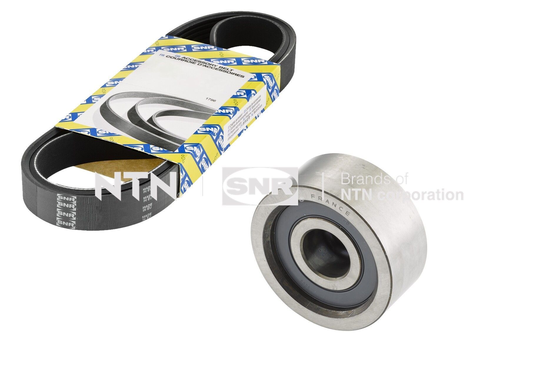 V formos rumbuotas diržas, komplektas SNR KA855.53