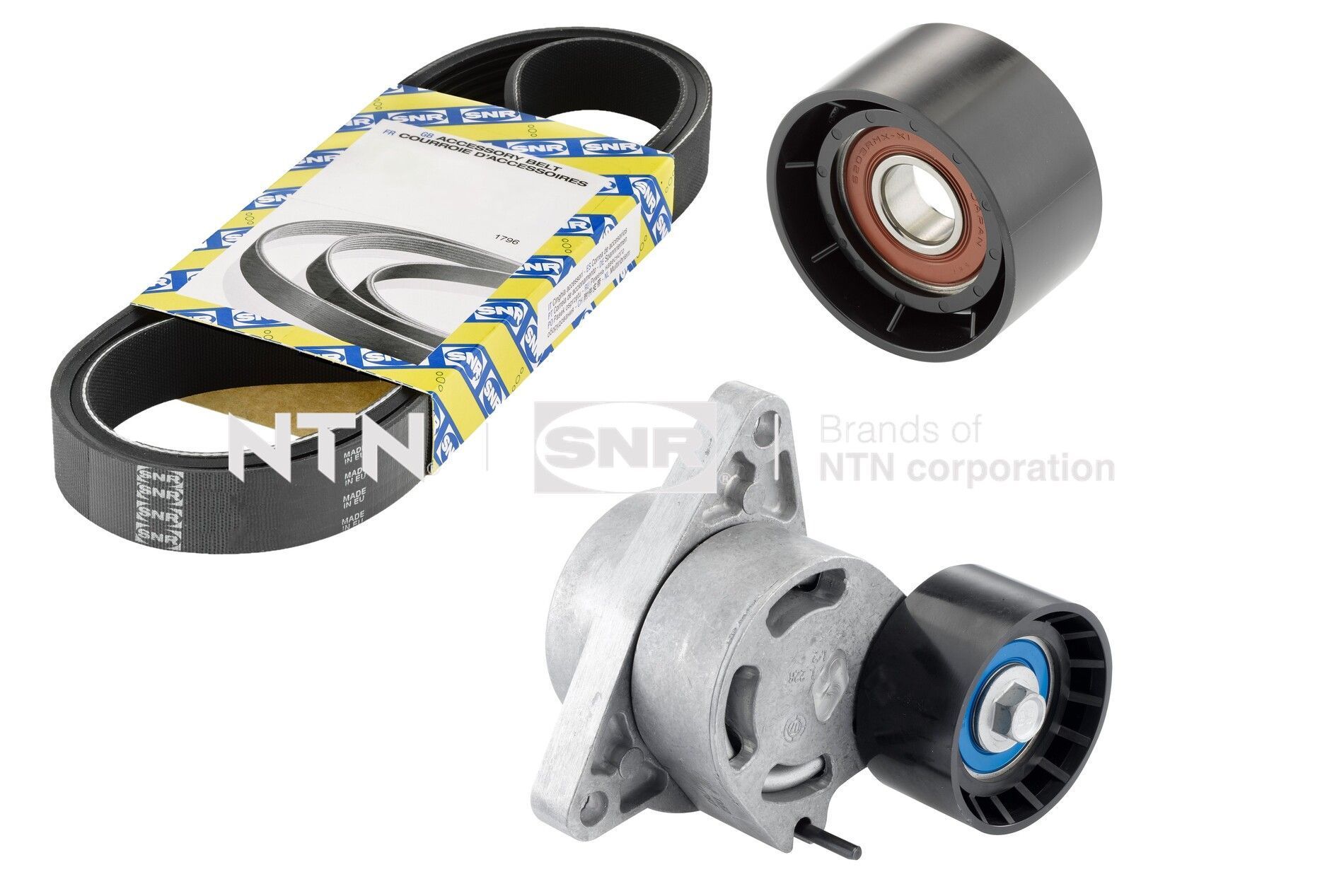 V formos rumbuotas diržas, komplektas SNR KA855.54