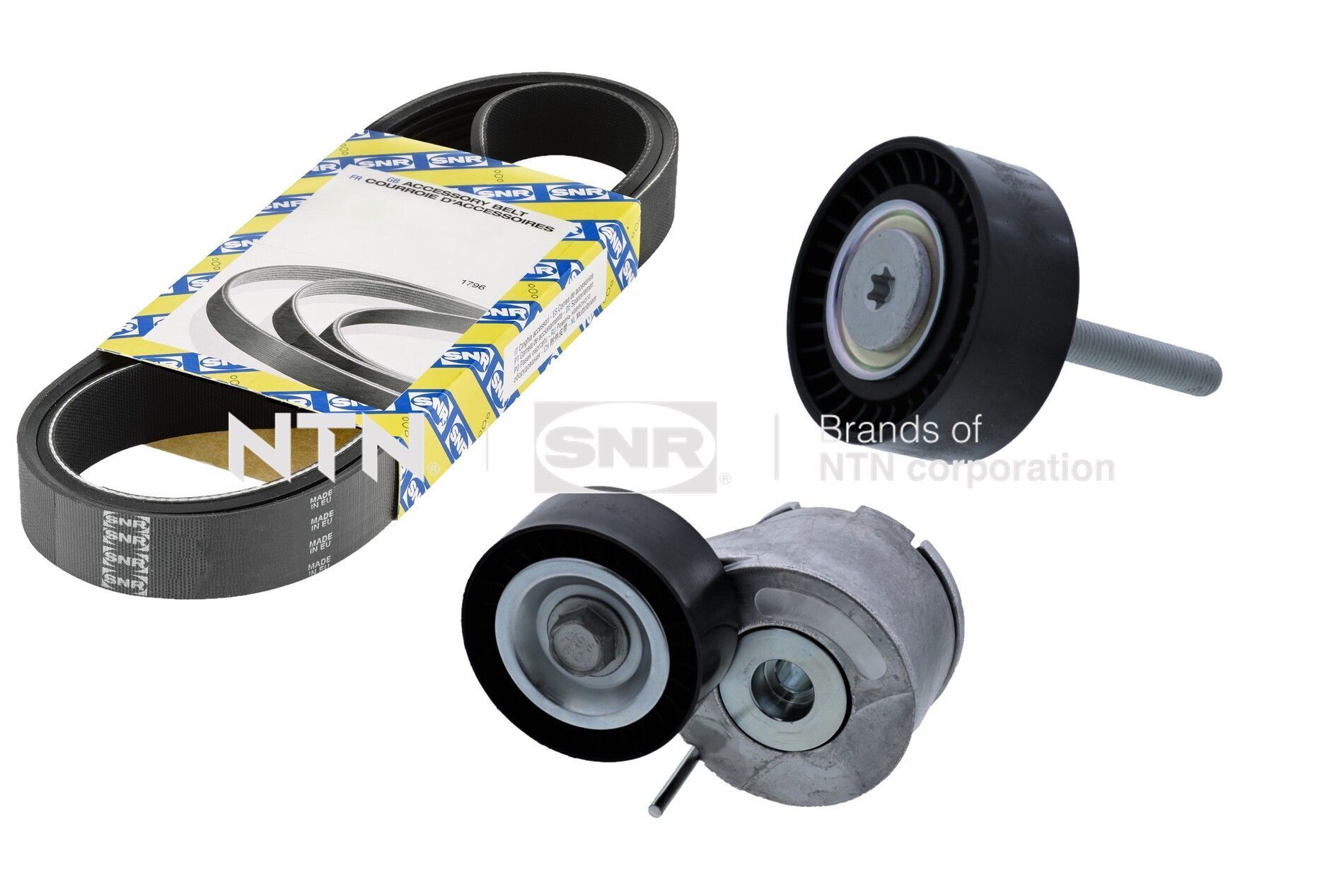 V formos rumbuotas diržas, komplektas SNR KA858.11