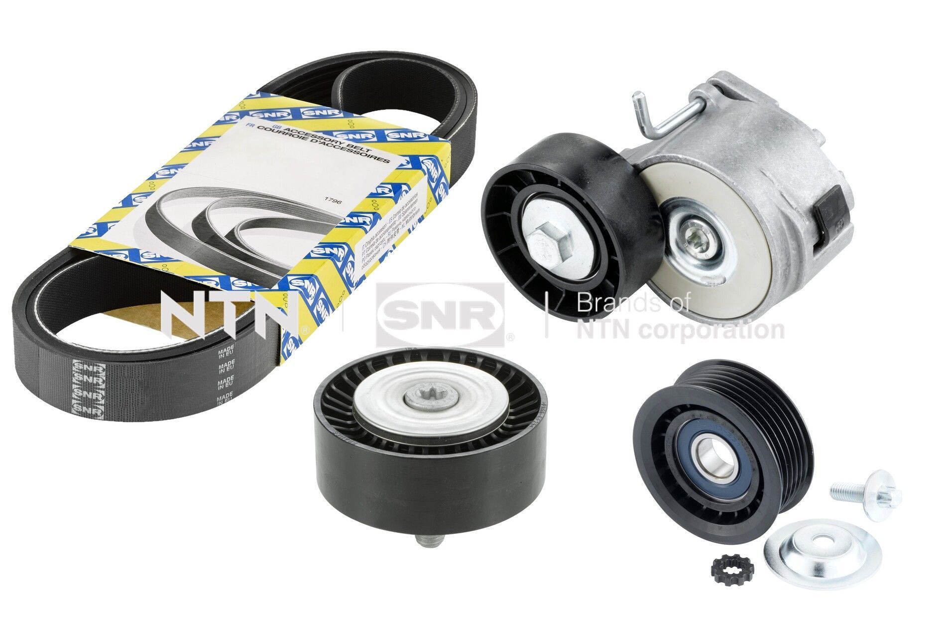 V formos rumbuotas diržas, komplektas SNR KA860.00