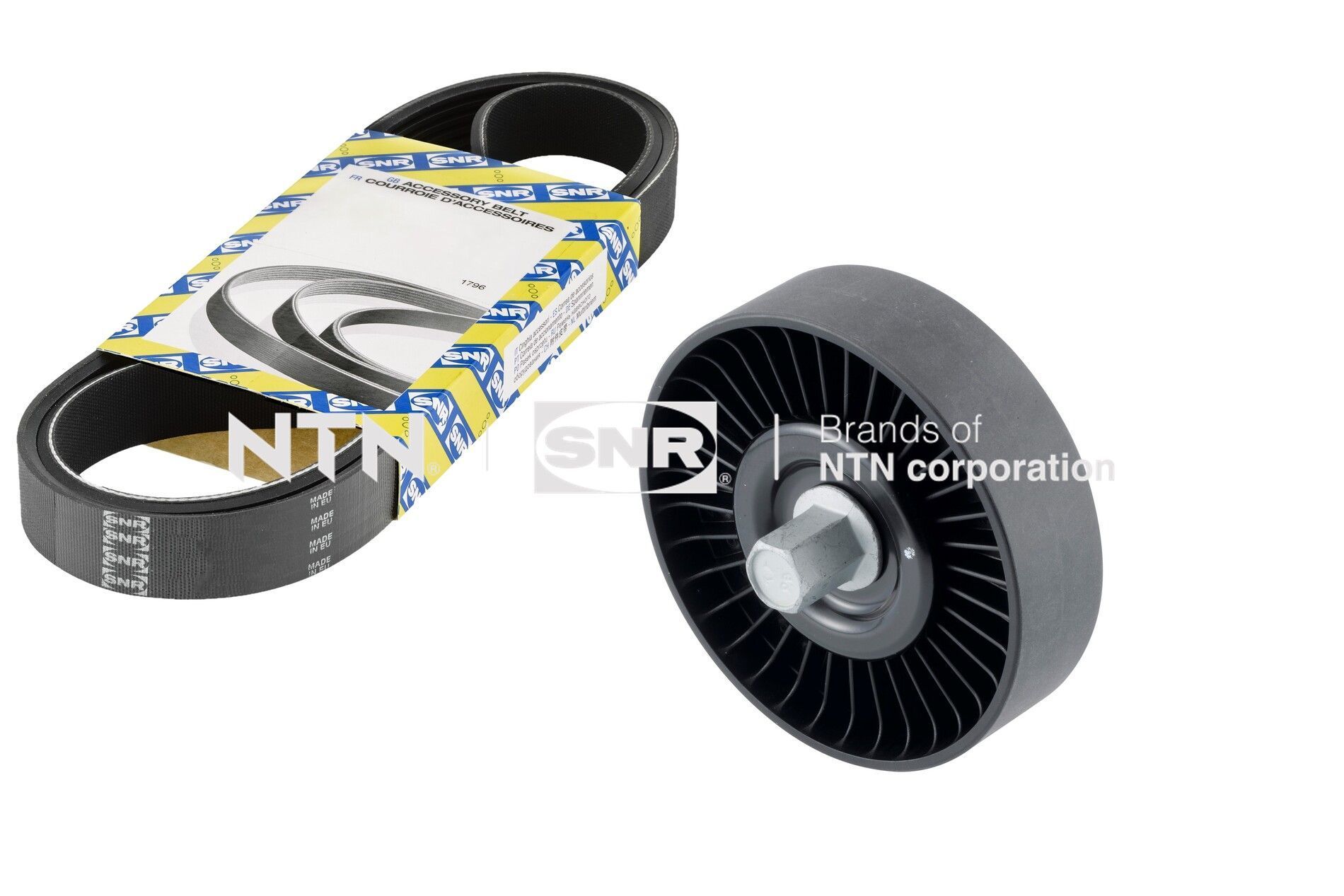 V formos rumbuotas diržas, komplektas SNR KA884.02