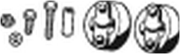 Spaustukas, išmetimo sistema KLOKKERHOLM 254-021