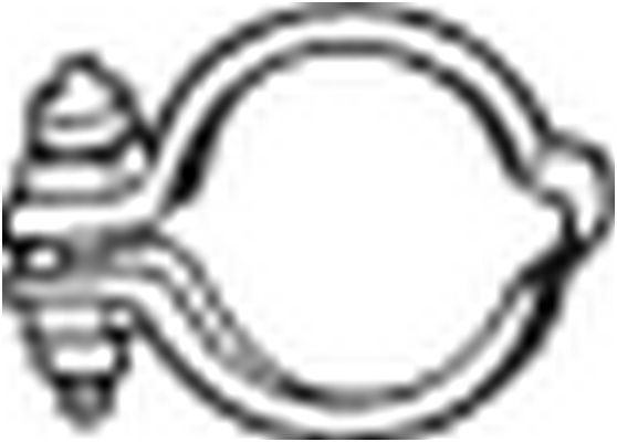 Spaustukas, išmetimo sistema KLOKKERHOLM 254-030