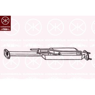 Suodžių / kietųjų dalelių filtras, išmetimo sistema KLOKKERHOLM 25568602