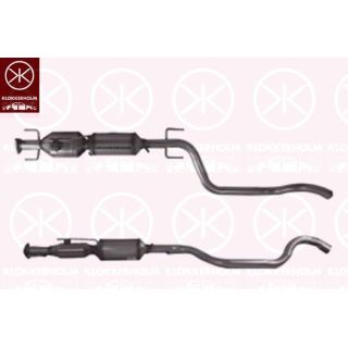 Suodžių / kietųjų dalelių filtras, išmetimo sistema KLOKKERHOLM 50638601