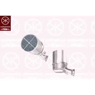 Suodžių / kietųjų dalelių filtras, išmetimo sistema KLOKKERHOLM 55098600